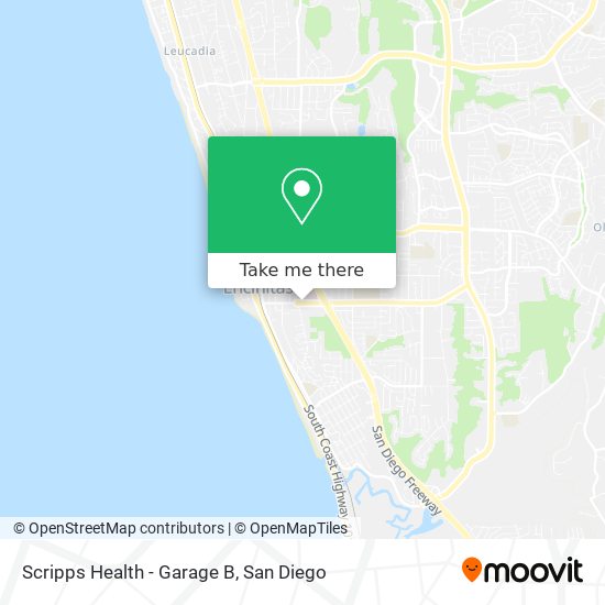 Scripps Health - Garage B map