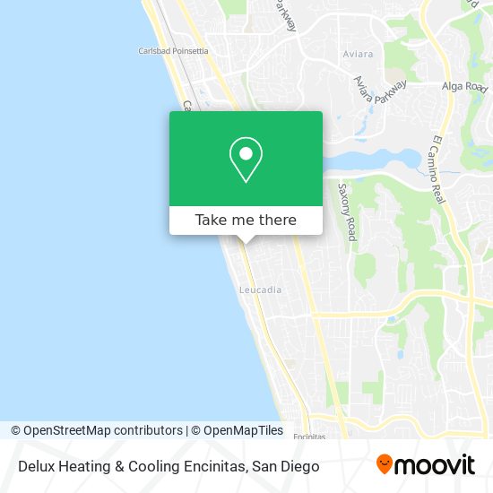 Delux Heating & Cooling Encinitas map