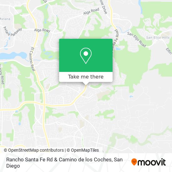 Mapa de Rancho Santa Fe Rd & Camino de los Coches