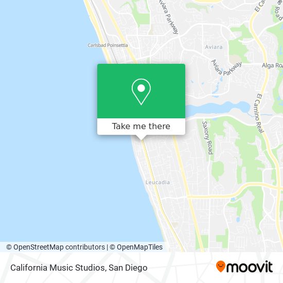 California Music Studios map