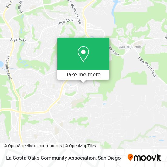 Mapa de La Costa Oaks Community Association