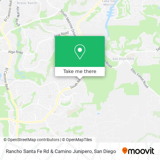 Mapa de Rancho Santa Fe Rd & Camino Junipero