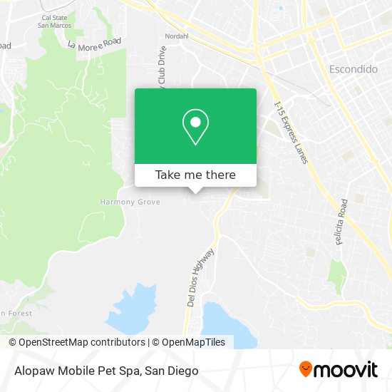 Mapa de Alopaw Mobile Pet Spa