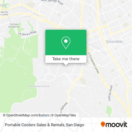 Mapa de Portable Coolers Sales & Rentals