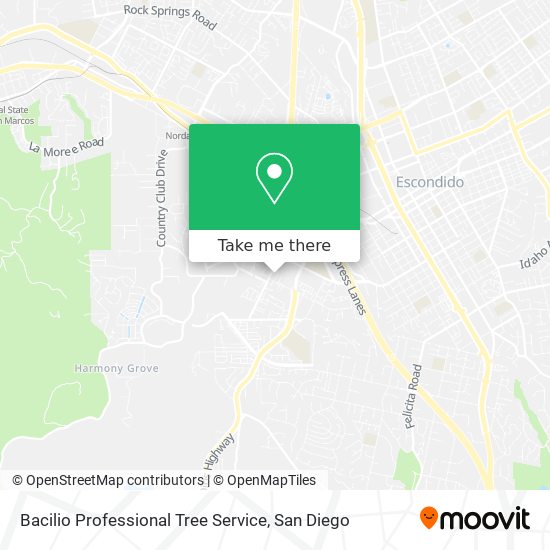 Mapa de Bacilio Professional Tree Service
