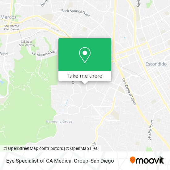Mapa de Eye Specialist of CA Medical Group