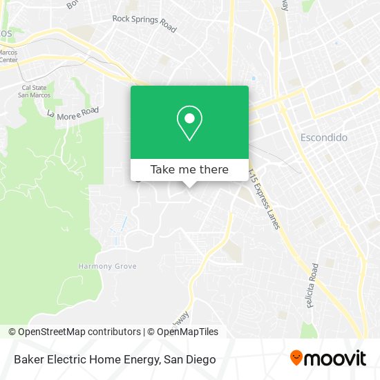 Mapa de Baker Electric Home Energy