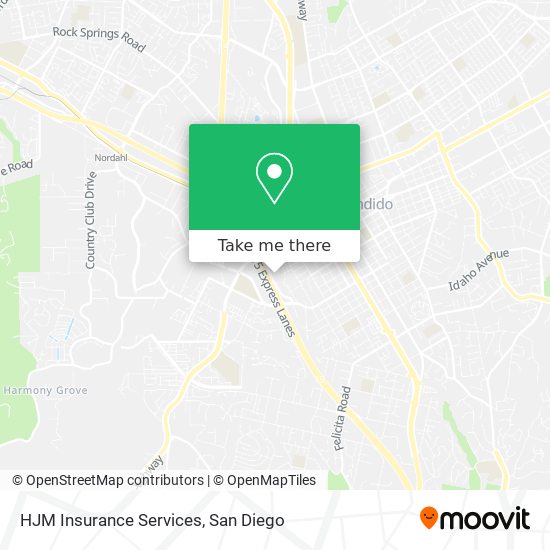 HJM Insurance Services map