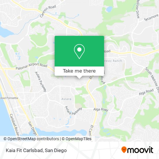 Mapa de Kaia Fit Carlsbad