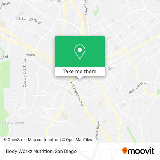 Body Workz Nutrition map