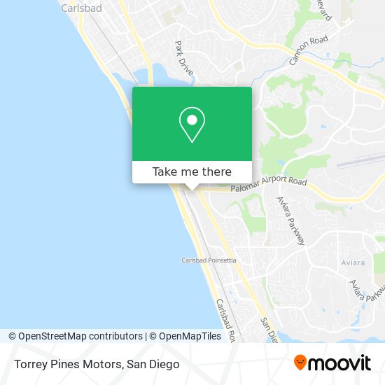 Torrey Pines Motors map