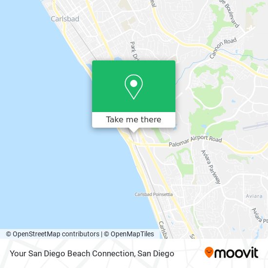 Mapa de Your San Diego Beach Connection