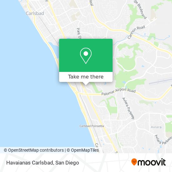 Mapa de Havaianas Carlsbad