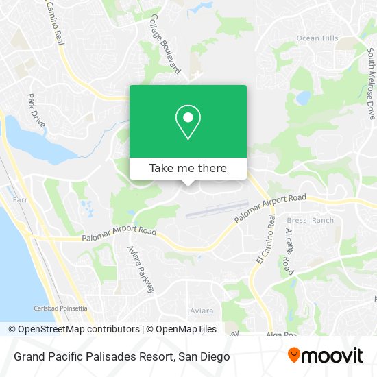 Grand Pacific Palisades Resort map