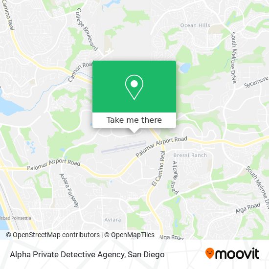 Mapa de Alpha Private Detective Agency