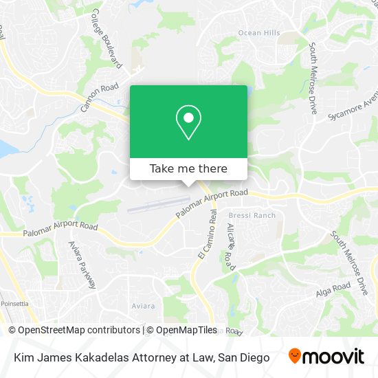 Mapa de Kim James Kakadelas Attorney at Law