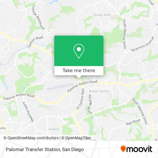Mapa de Palomar Transfer Station