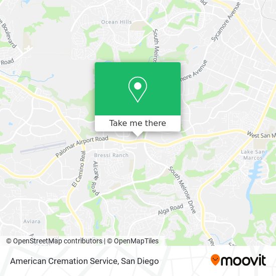 American Cremation Service map