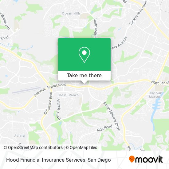 Hood Financial Insurance Services map