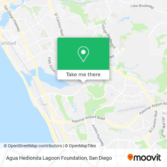 Mapa de Agua Hedionda Lagoon Foundation