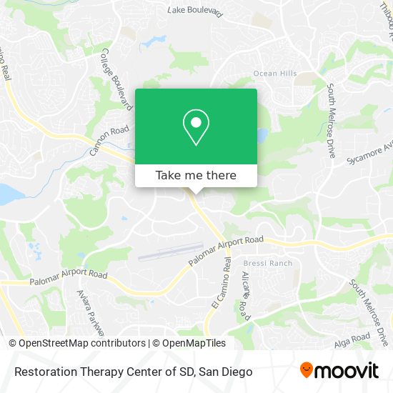 Mapa de Restoration Therapy Center of SD