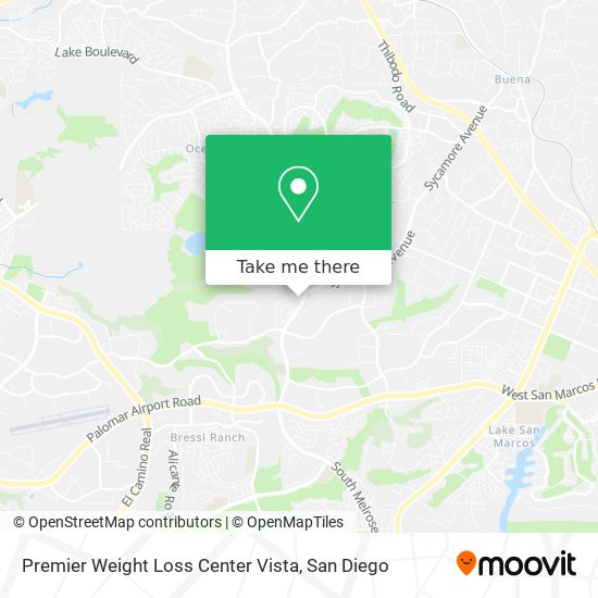 Premier Weight Loss Center Vista map