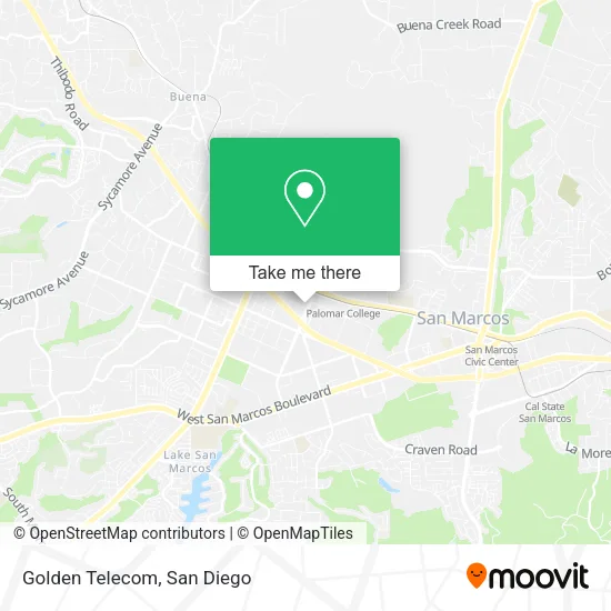 Mapa de Golden Telecom