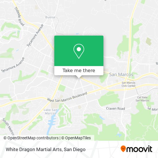 Mapa de White Dragon Martial Arts