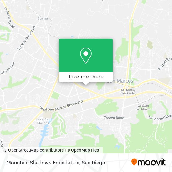 Mapa de Mountain Shadows Foundation