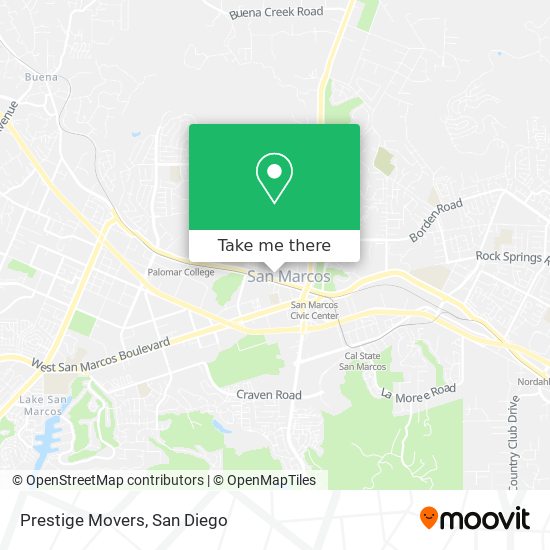 Mapa de Prestige Movers