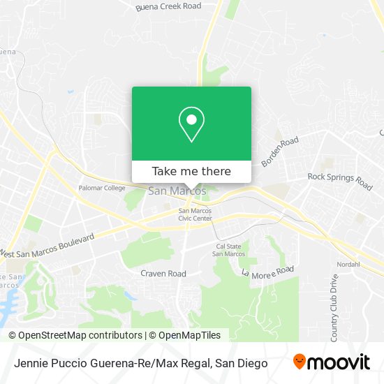 Mapa de Jennie Puccio Guerena-Re / Max Regal