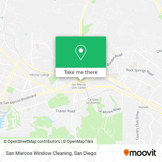 Mapa de San Marcos Window Cleaning