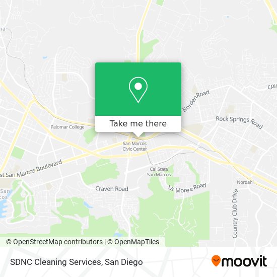 Mapa de SDNC Cleaning Services