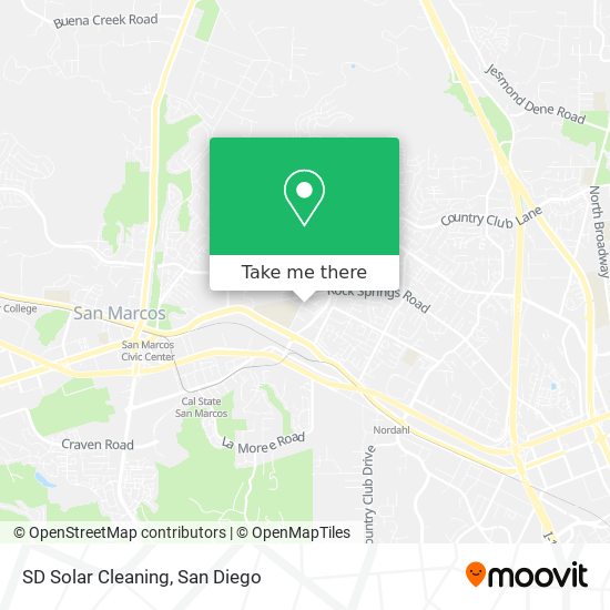 SD Solar Cleaning map