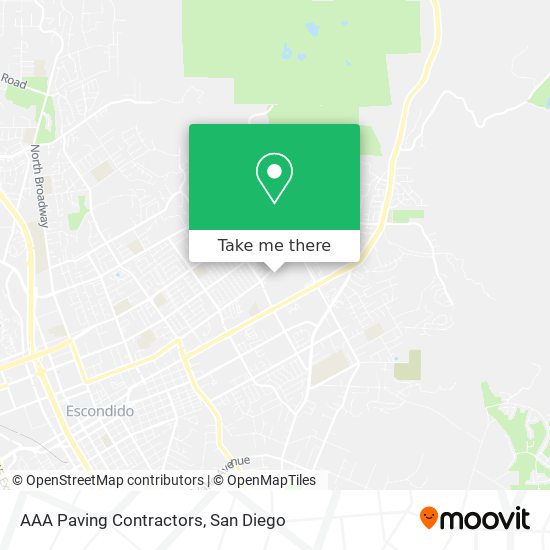 AAA Paving Contractors map