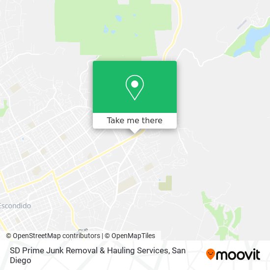 Mapa de SD Prime Junk Removal & Hauling Services