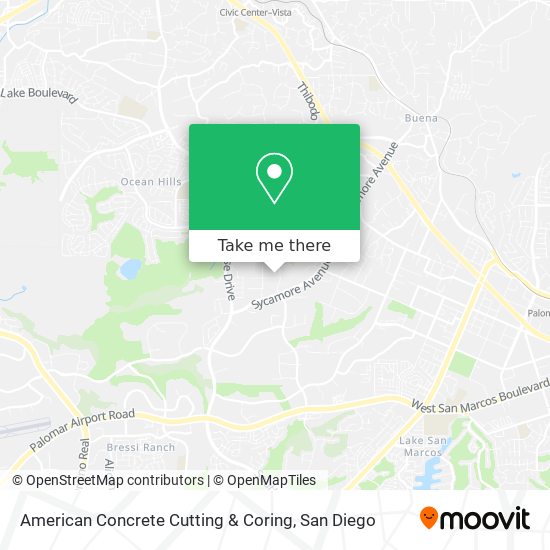 Mapa de American Concrete Cutting & Coring