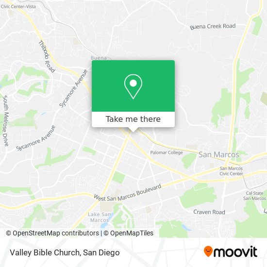 Mapa de Valley Bible Church