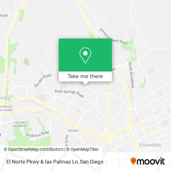 El Norte Pkwy & las Palmas Ln map