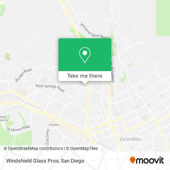 Windshield Glass Pros map