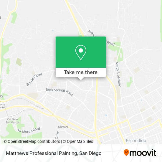 Matthews Professional Painting map