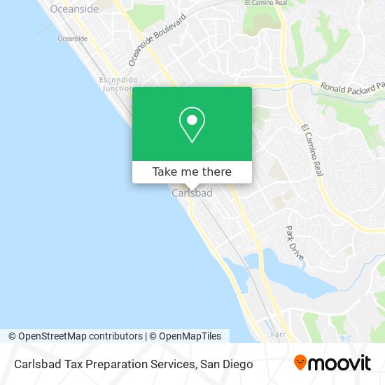 Carlsbad Tax Preparation Services map