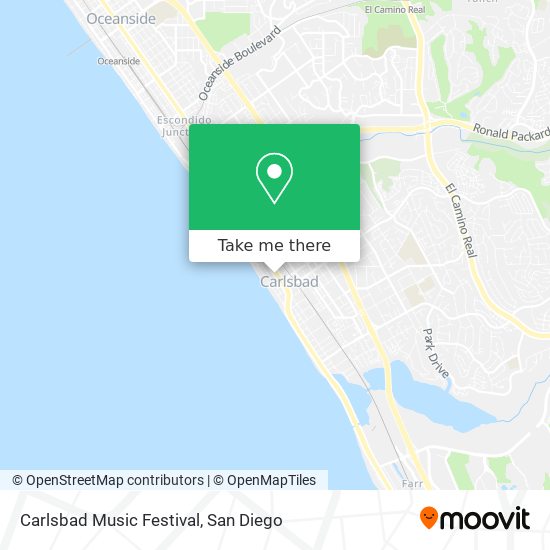 Carlsbad Music Festival map