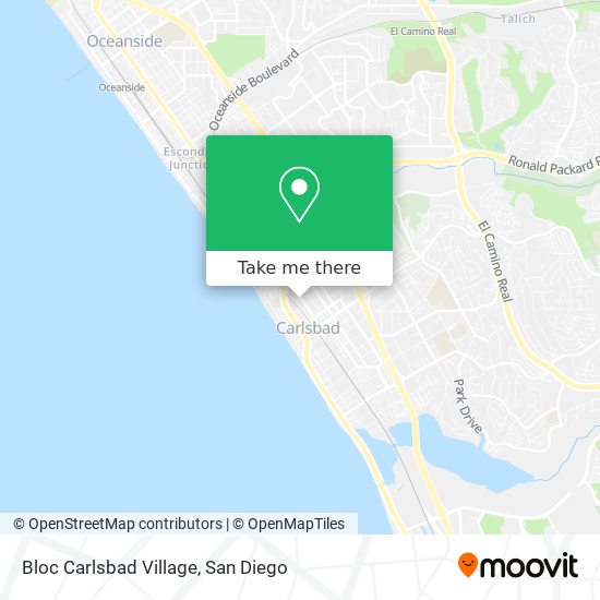 Bloc Carlsbad Village map