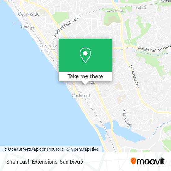 Siren Lash Extensions map