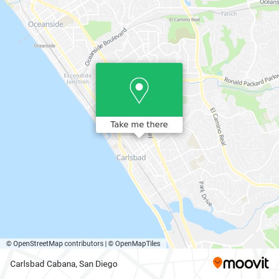 Mapa de Carlsbad Cabana