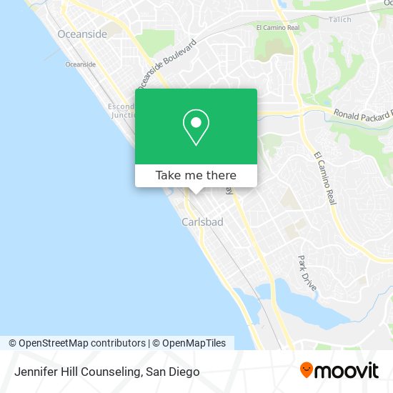 Jennifer Hill Counseling map