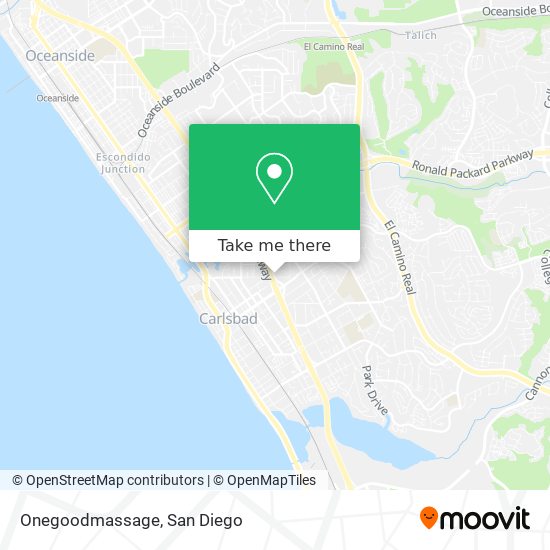 Onegoodmassage map