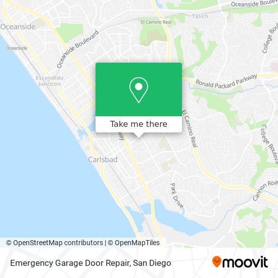 Mapa de Emergency Garage Door Repair