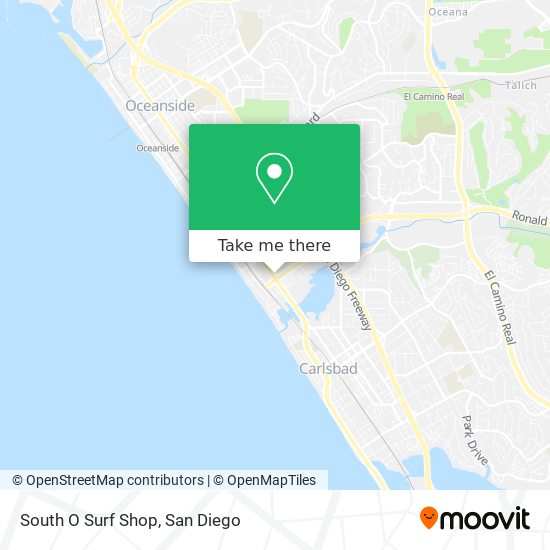 South O Surf Shop map